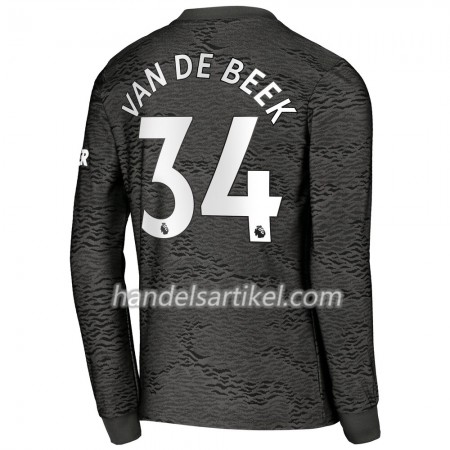 Manchester United Donny van de Beek 34 Auswärts Trikotsatz 2020/21 Langarm